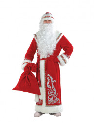 Карнавальный костюм Дед Мороз красный 54-56 размер