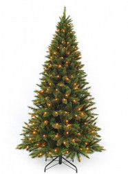Искусственная елка Лесная Красавица 120 см 88 ламп зеленая стройная