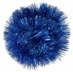 Мишура синий 300 см диаметр 12 см