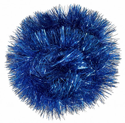 Мишура синий 300 см диаметр 12 см