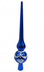 Макушка 25 см диаметр 4 см синего цвета пластик с росписью