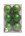Набор шаров с рисунком 6 шт цвет зеленый 8 см