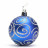 Набор шаров с рисунком 6 см цвет синий 8 см