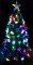Ёлка Световод 0.9 м заснеженная с цветными LED-лампами