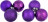 Набор шаров в тубе 40 шт д.60 фиолетовый материал пластик