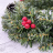 Ве­нок рождественский  Кри­сти­на с яго­да­ми и шишками  35 см за­сне­жен­ный E-VKZ74421